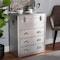 Baxton Studio Serge Silver Metal 3-Drawer Accent Storage Chest 160-10245 - alternate 5